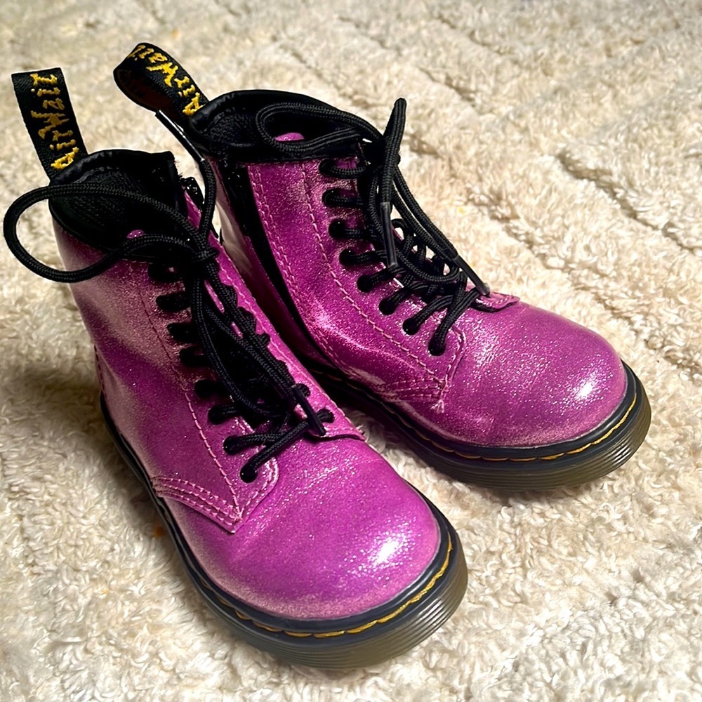 Dr. Marten’s 1460 8-Eye Glitter Toddler Boots